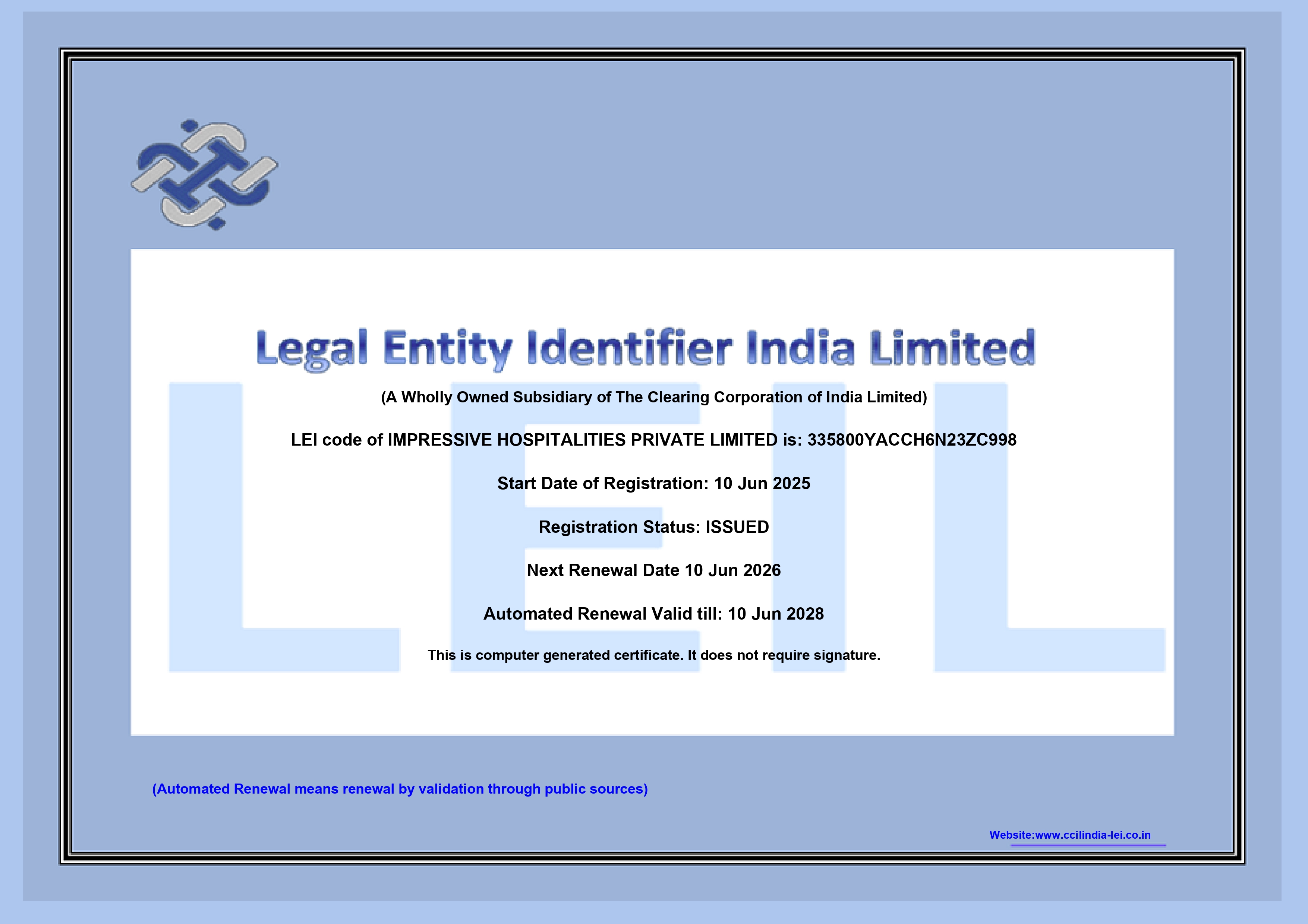 Impressive Hospitalities Pvt. Ltd.